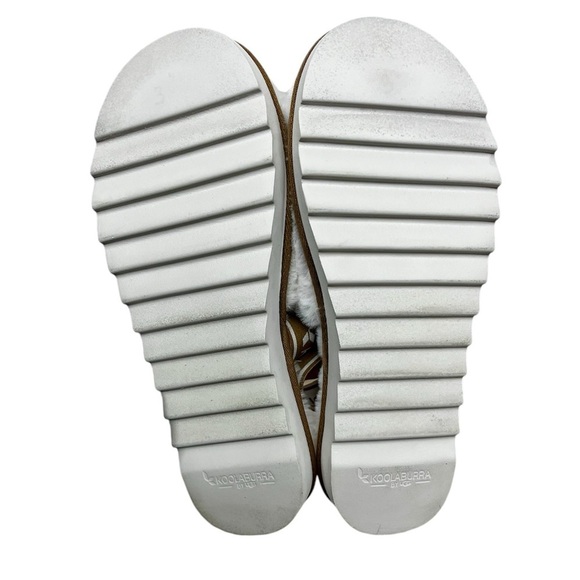Kookaburra UGG Platform Slippers White/Tan - Size 8 - Picture 9 of 9